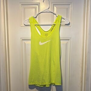 Nike Women's Neon Yellow Tank Top